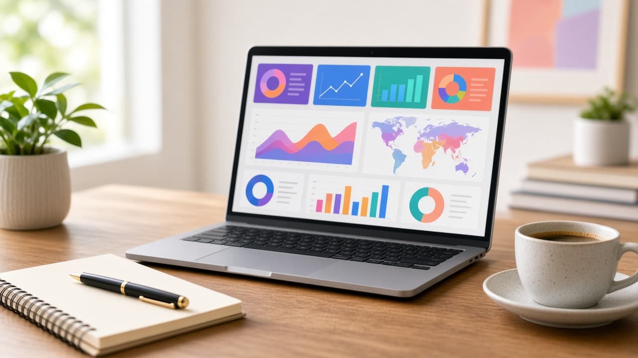 Marketing campaign performance report mockup